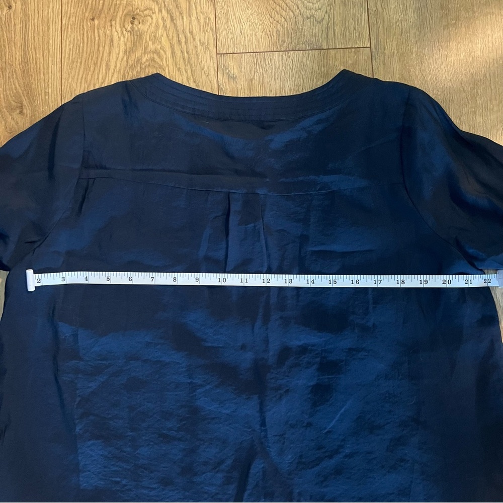 J. Jill Midnight Blue Button-Up Top - Picture 7 of 8